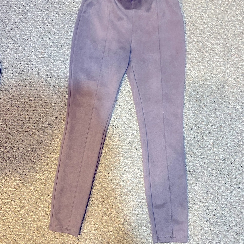 Faux Suede leggings